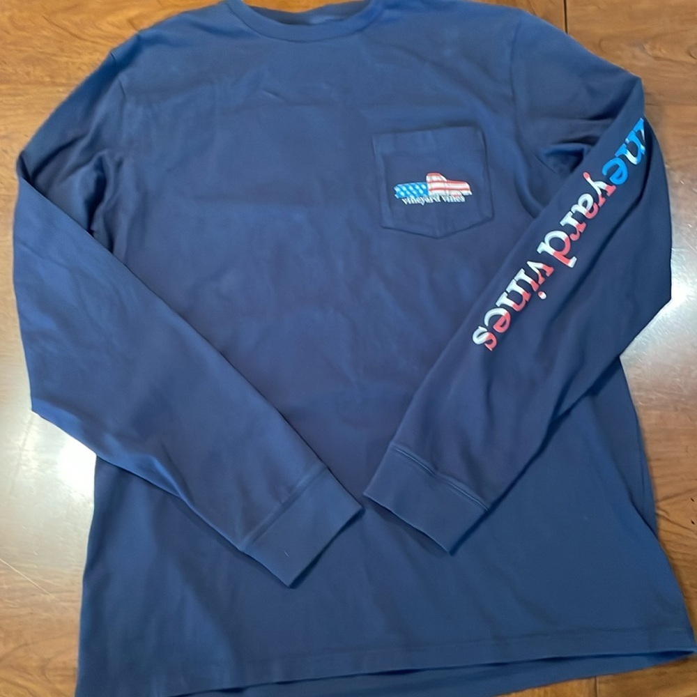 VINEYARD VINES Long Sleeved Patriotic Truck Shirt - Mens Small - Picture 7 of 10